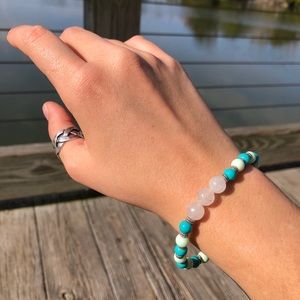 Blue and green bracelet